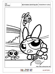 Powerpuff Girls boyama sayfaları